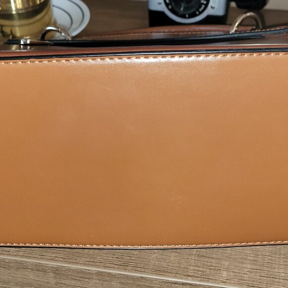 👜ESPE Caramel Coloured Faux Leather Designer Hand Bag - Picture 12 of 16